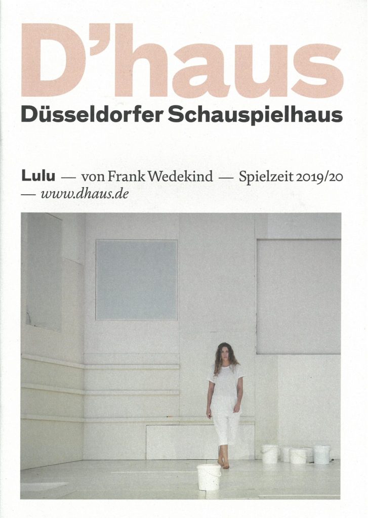 Programmheft zu "Lulu" von Frank Wedekind. Premiere am 15. Februar 2020 im Schauspielhaus, Groß ...