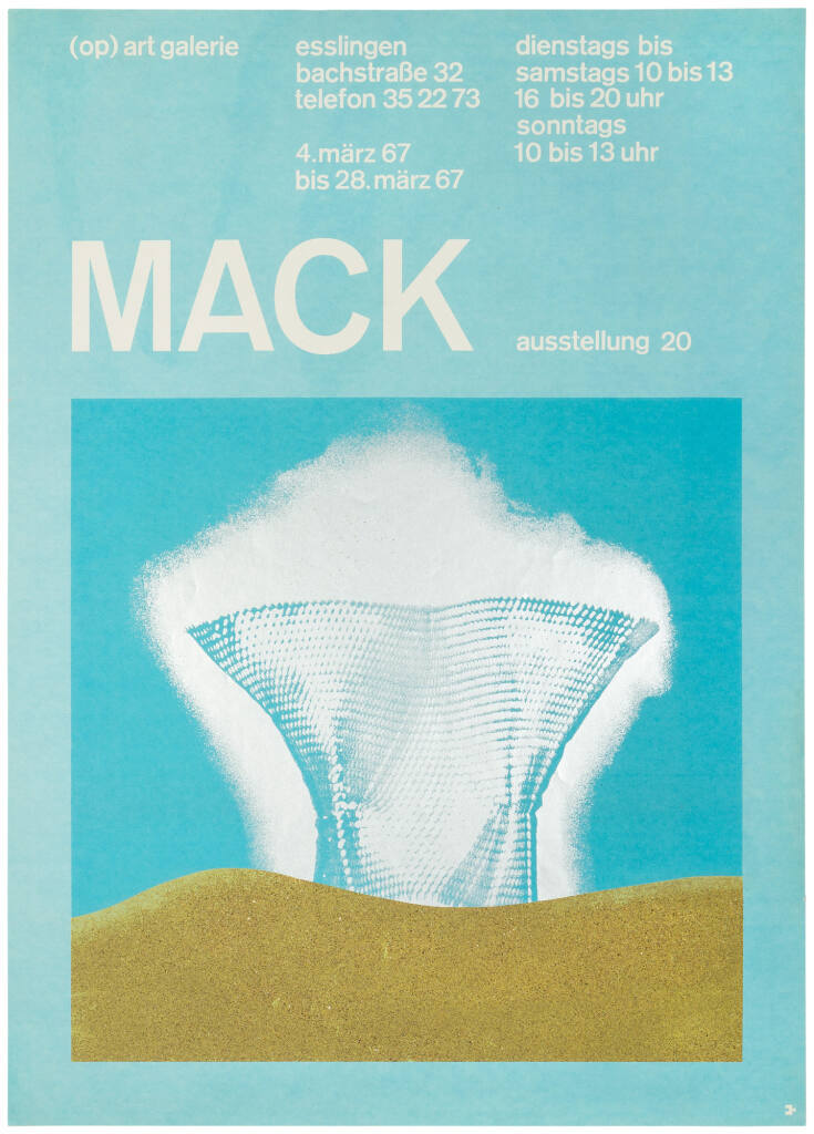 Mack. (Op) Art Galerie, Esslingen, 04.-28.03.1967