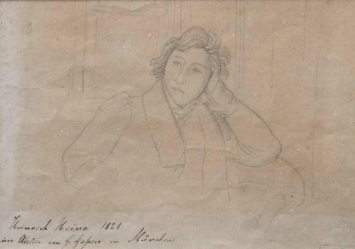 Heinrich Heine 1828 im Atelier von G. Gassen in München