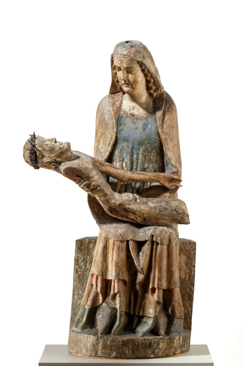 Unbekannt (Künstler*in), Pietà, Marienklage (Vesperbild), um 1340