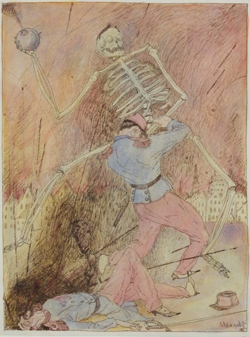 Adolf Uzarski (Künstler*in), Tod und Soldat, 1915