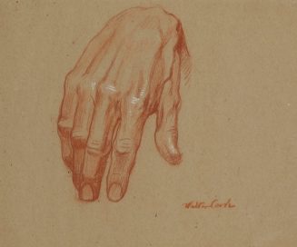 Studie zu einer Hand (zu dem Gemälde Pietà)