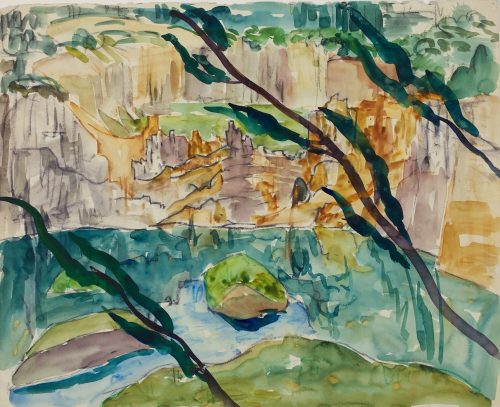 Walter Ophey (Künstler*in), Blauer See, Ratingen, um 1911–1913