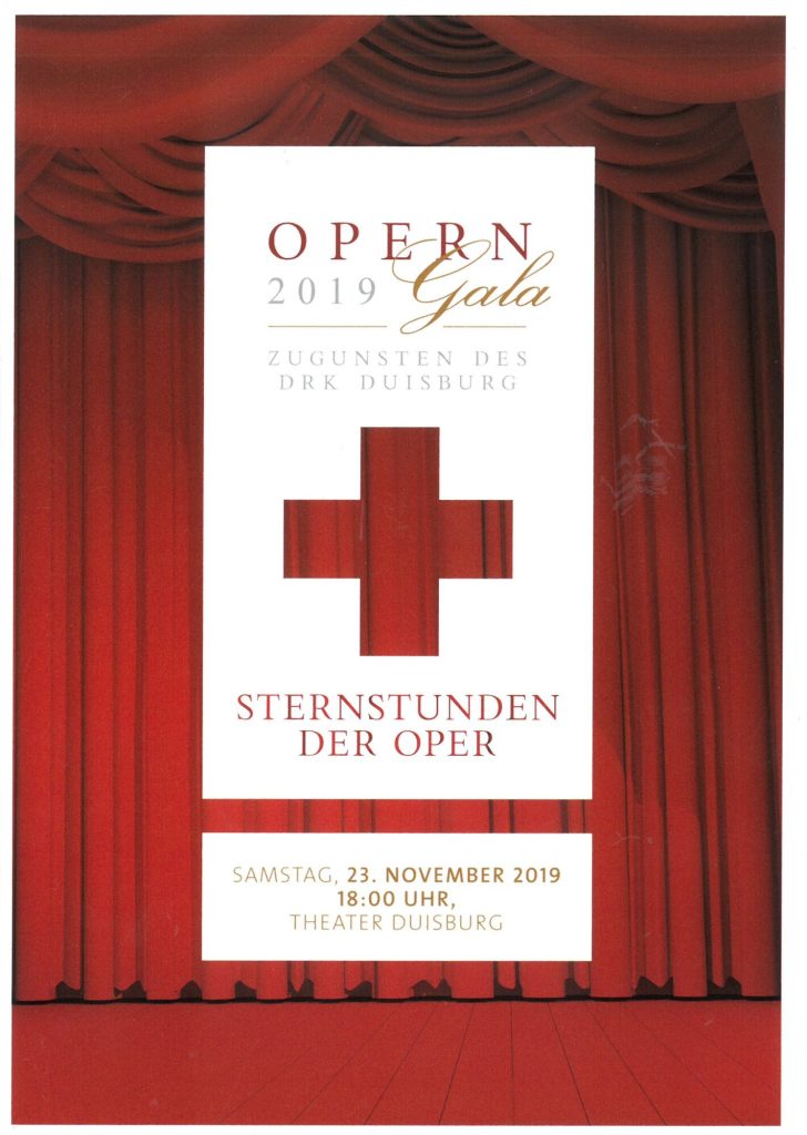 Programmheft der Opern-Gala 2019 zugunsten des DRK Duisburg - Sternstunden der Oper - am 23. No ...