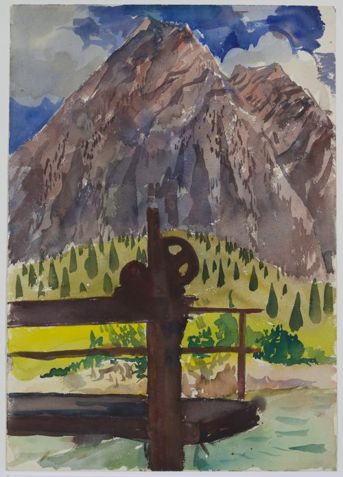 Walter Ophey (Künstler*in), An der Zugspitze, 1929