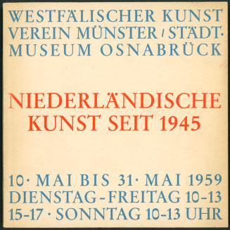 Niederländische Kunst seit 1945