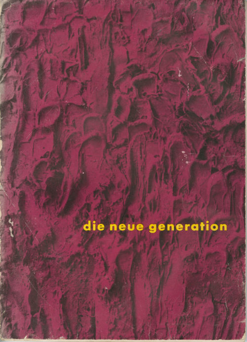 Kunstverein Hannover e.V. (Herausgeber*in), Die neue Generation, 1959