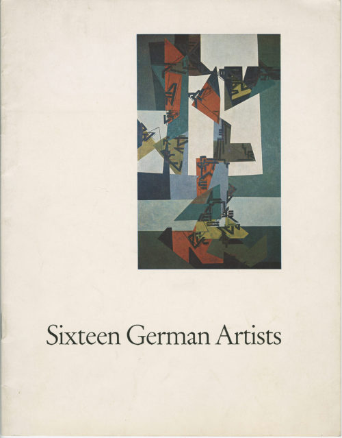 The Corcoran Gallery of Art (Herausgeber*in), Sixteen German Artists, 1962