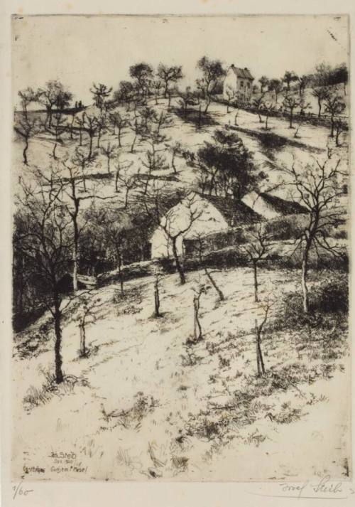 Josef Steib (Künstler*in), Obstbäume Cochem an der Mosel, 1926/1927