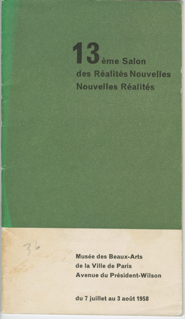 13éme Salon de Réalités Nouvelles. Nouvelles Réalités