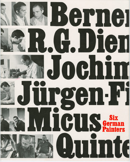 Rolf Gunter Dienst (Herausgeber*in), Six German Painters. Berner, R.G. Dienst, Jochims, Jürgen-Fischer, Micus, Quinte, 1965