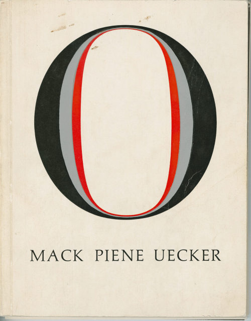 Wieland Schmied (Herausgeber*in), Mack Piene Uecker, 1965