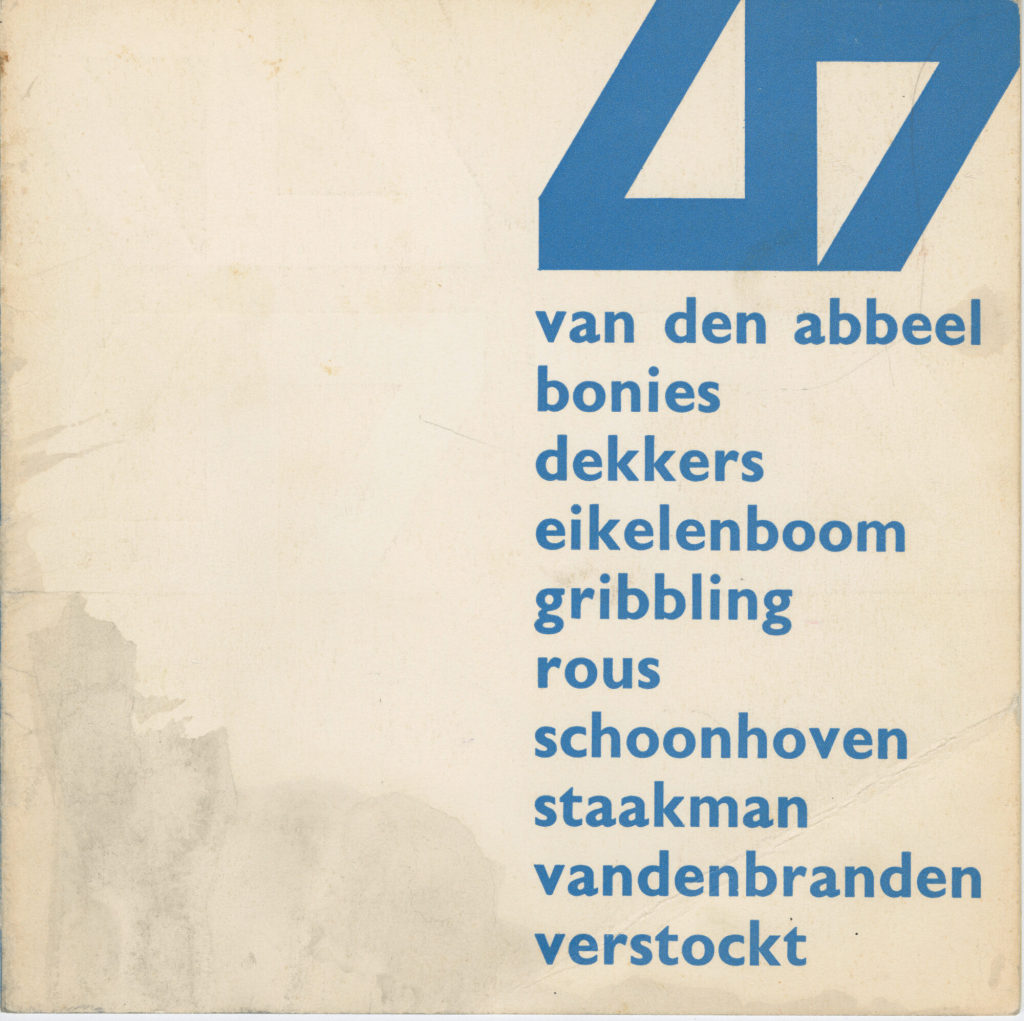 markt 17. Van den Abbeel, Bonies, Dekkers, Eikelenboom, Gribbling, Rous, Schoonhoven, Staakmann, Vandenbranden, Verstockt