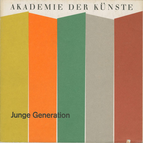 Prof. Dr. Will Grohmann (Herausgeber*in), Junge Generation. Maler und Bildhauer in Deutschland, 1966