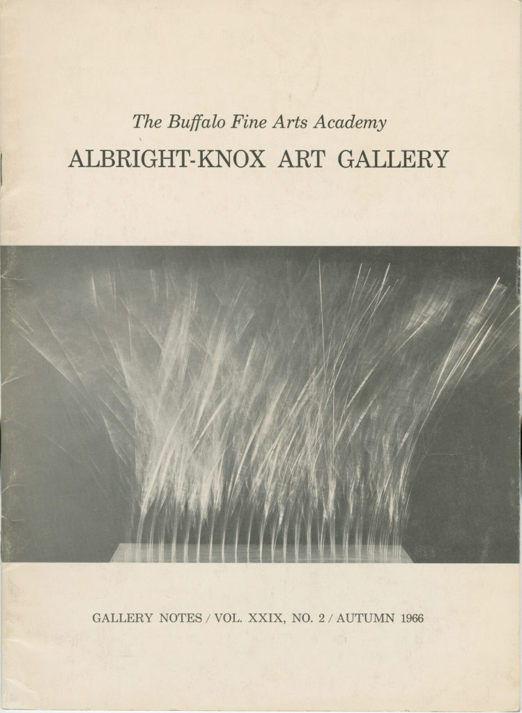 Albright-Knox Art Gallery. Gallery Notes Vol. XXIX No. 2