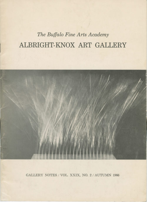 The Buffalo Fine Arts Academy (Herausgeber*in), Albright-Knox Art Gallery. Gallery Notes Vol. XXIX No. 2, 1967