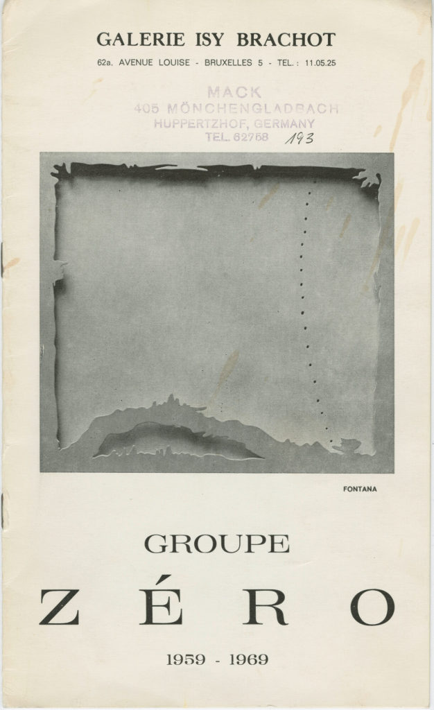 Groupe ZÉRO 1959-1969