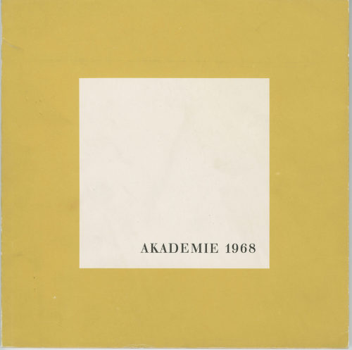 Elisabeth Killy (Herausgeber*in), Akademie 1968, 1968