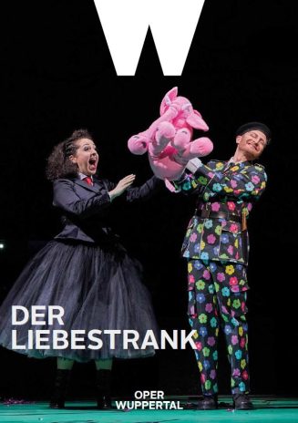 Programmheft (Umschlag) zu "Der Liebestrank" - Komische Oper von Gaetano Donizetti. Premiere am ...