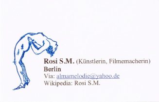 Visitenkarte von Rosi S.M.