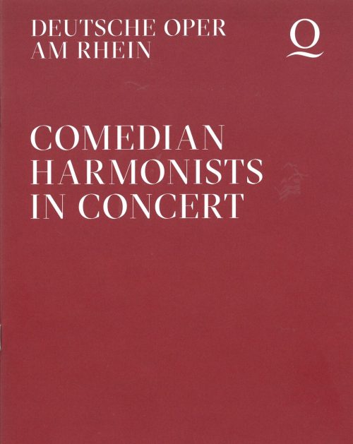 Programmheft zu "Comedian Harmonists in Concert". Musikalische Einrichtung von Franz Wittenbrin ...