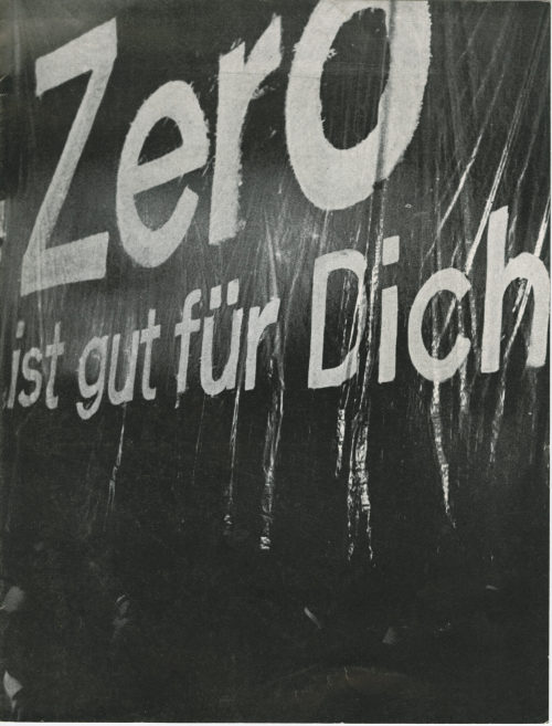 Günther Uecker (Künstler*in), Verlagsankündigung zu den Veröffentlichungen: Hermann Goepfert- Günther Uecker- Jan Schoonhoven, 1966