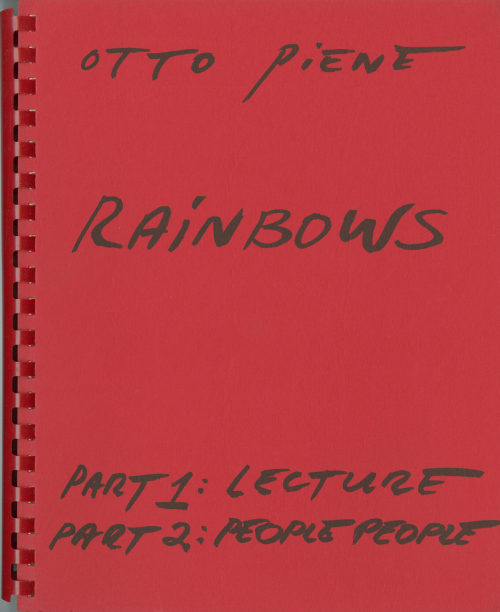 Otto Piene. Rainbows, 1971