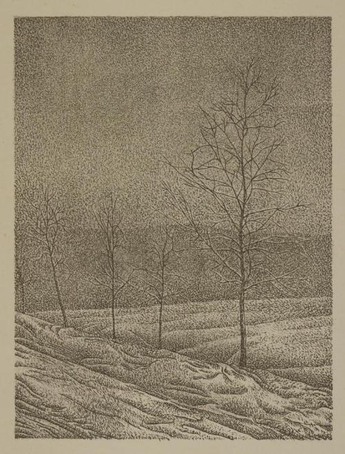 Carl Buchheister (Künstler*in), Winterlandschaft, 1936