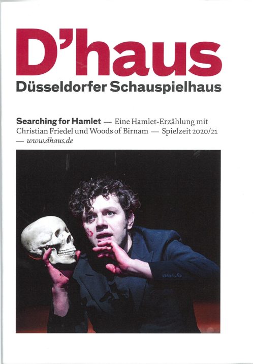 Proglrammheft zu "Searching for Hamlet - Eine Hamlet-Erzählung mit Christian Friedel und Woods  ...