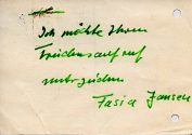 Postkarte von Fasia Jansen an die Geschäftsstelle des VS, 1981, Vorderseite