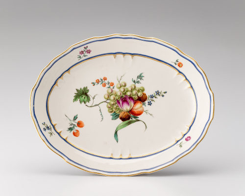 Porzellanmanufaktur Frankenthal (Hersteller*in), Schale mit Früchte- und Blumendekor, 1786