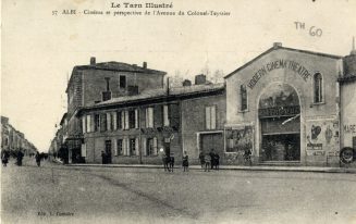 Postkarte mit der Außenansicht des Kinos "Modern Cinema Theatre" in Albi (Frankreich), Verlag L ...