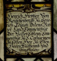 Votivscheibe (Fragment) des Heinrich von Reuschenberg zu Setterich