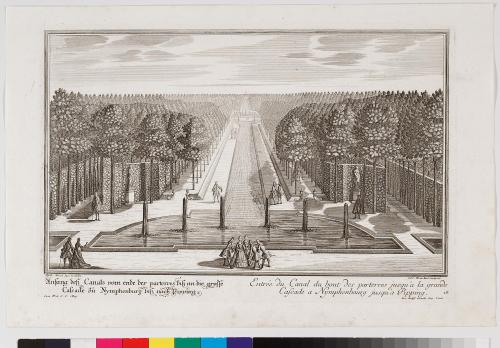 Karl Remshard (Radierer*in), Anfang deß Canals vom ende der parterres biß an die grosse Cascade zu Nymphenburg biß nach Pipping, 1717/1722