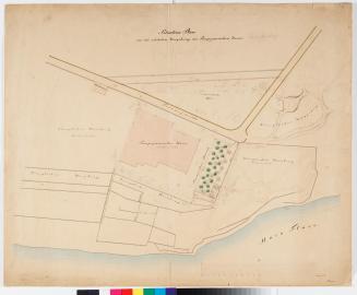 Situation Plan von der nächsten Umgebung des Pompejanischen Hauses