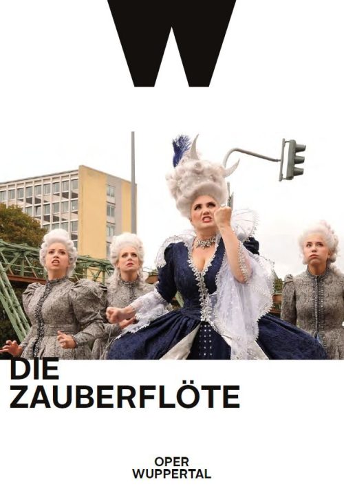 Programmheft (Umschlag) zu "Die Zauberflöte" von Wolfgang Amadeus Mozart. Premiere am 13.9.2021 ...