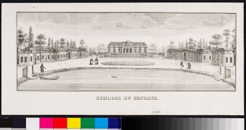 Unbekannt (Künstler*in), Schloss zu Benrath, um 1840