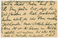 Postkarte Else Lasker-Schüler an Max Krell, Rückseite