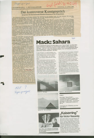 Internationales Künstler-Gremium / Edition "Sahara-Projekt" der Junior Galerie Goslar