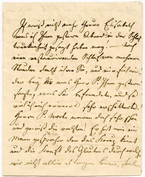 Brief von Dorothea von Schlegel an Elisabeth Malß, 1. Seite