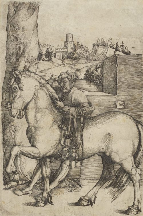 Hans Baldung Grien (Künstler*in), Stallknecht mit einem Pferd, ca. 1510/12