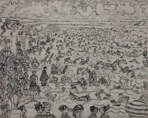 James Ensor (Künstler*in), Les Bains à Ostende, 1899