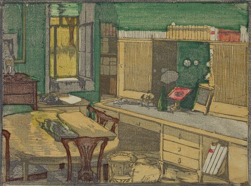 Margarethe Geibel (Künstler*in), Arbeitszimmer I, 1908