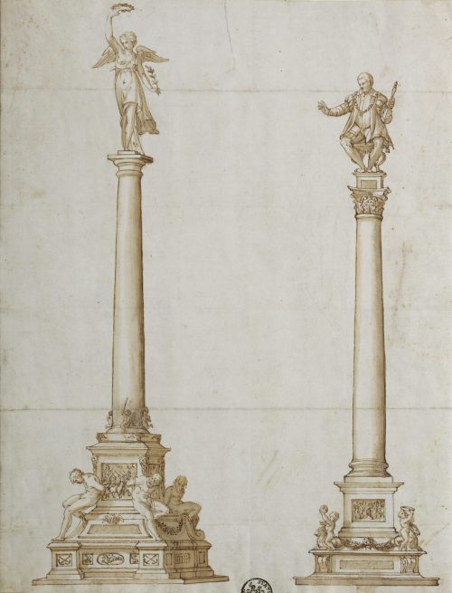 Unbekannt (Künstler*in), Denkmal mit Viktoria und Herrscher, ca. 1500–1600