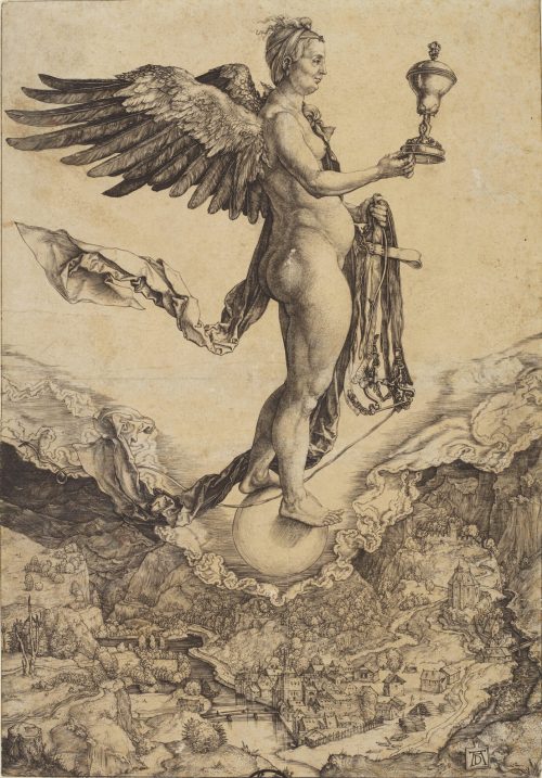 Albrecht Dürer (Künstler*in), Nemesis (Das große Glück), ca. 1501