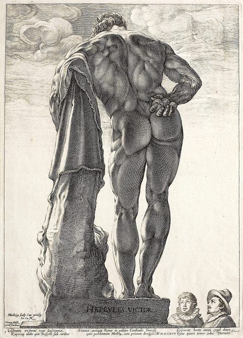 Hendrick Goltzius (Künstler*in), Herkules Farnese, 1592 (veröffentlicht 1617)