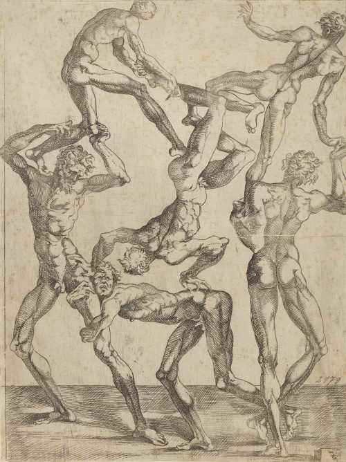 Juste de Juste (Künstler*in), Pyramide aus sechs Männern, ca. 1543