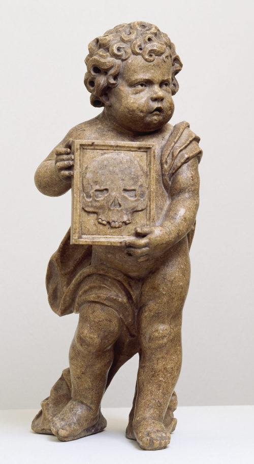 Putto mit Vanitas-Darstellung, 16. Jahrhundert