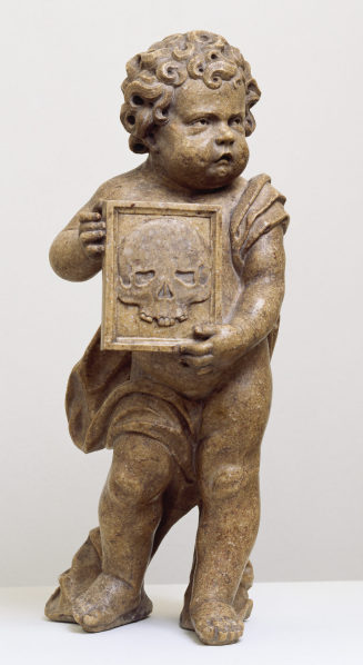 Putto mit Vanitas-Darstellung