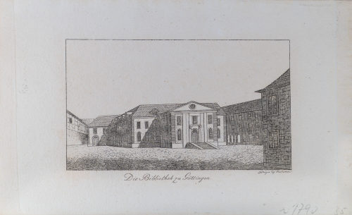 Die Bibliothek zu Göttingen, um 1790